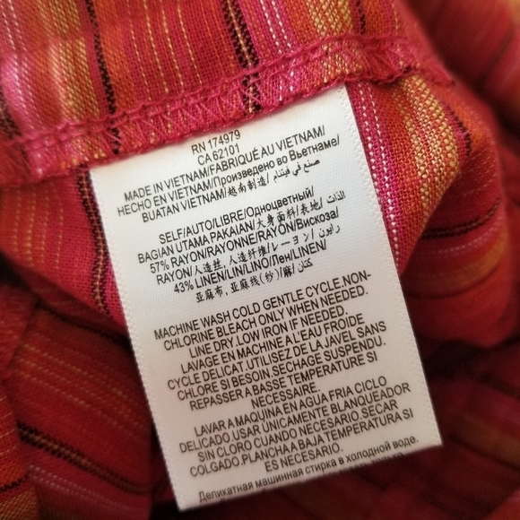 NWT BCBGeneration Striped Shorts Romper Linen Blend - Picture 6 of 7